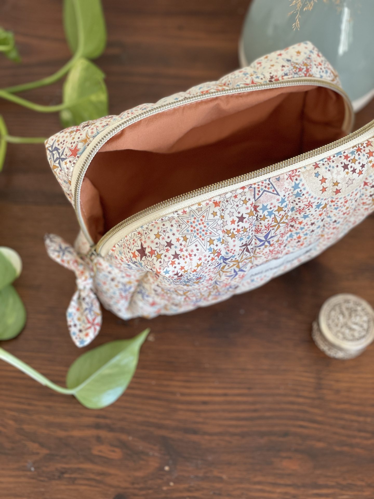 Trousse de toilette Liberty Adelajda matelassée – Image 3