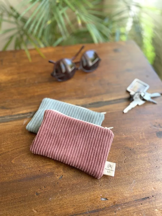 Porte-monnaie en velours côtelé personnalisable – Image 7