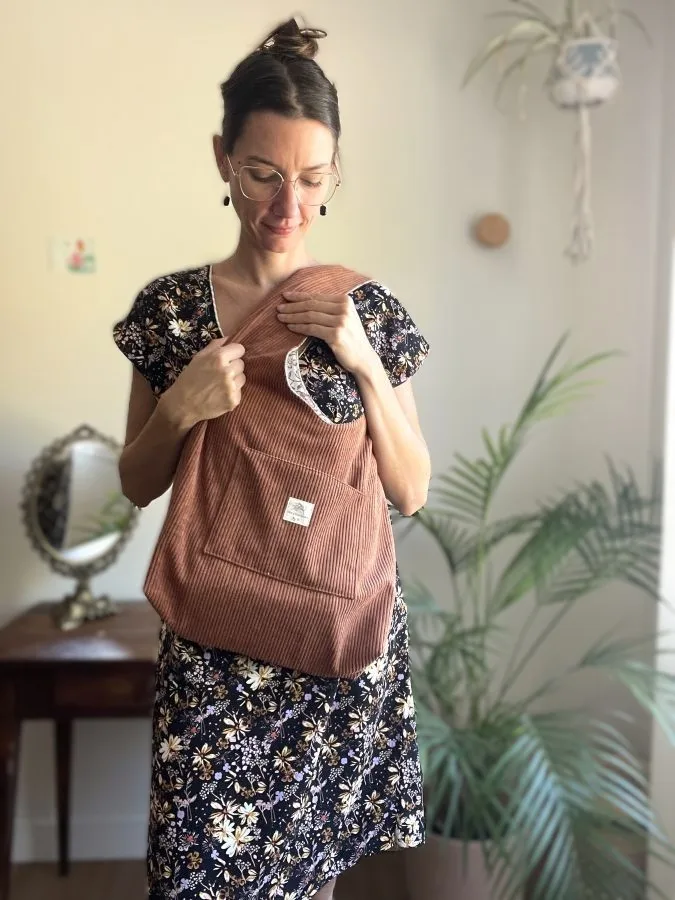 Sac hobo velours personnalisable – Image 2