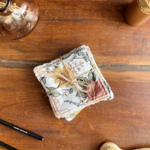 Cotons lavables : lot de 6