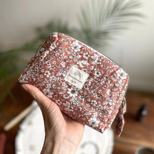 Trousse à maquillage June Terracotta