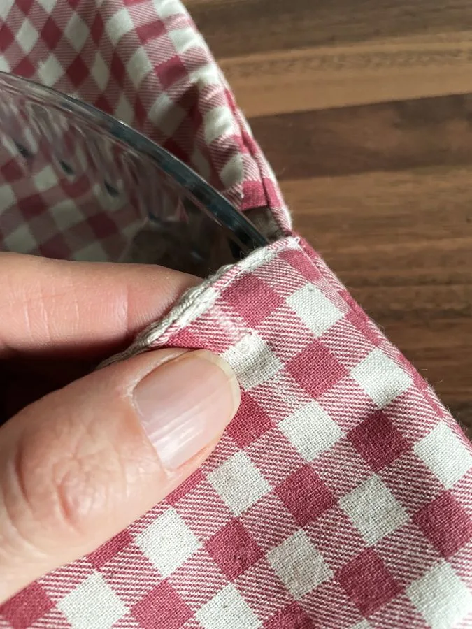 Sac à tarte Vichy rose – Image 2