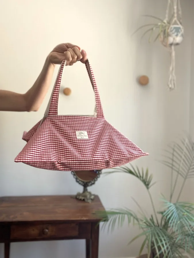 Sac à tarte mini vichy rouge – Image 2