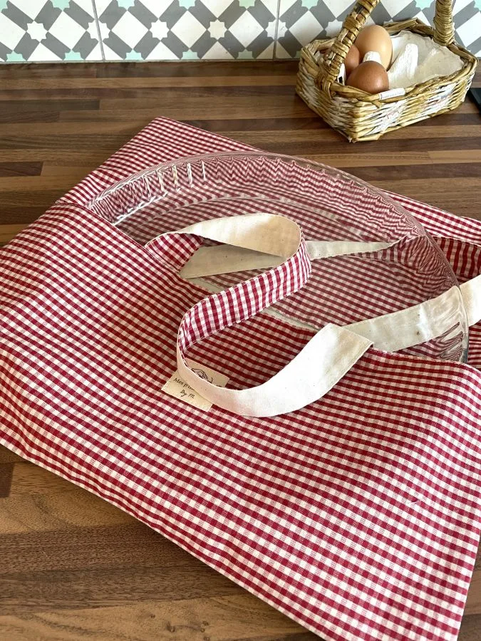 Sac à tarte mini vichy rouge – Image 4