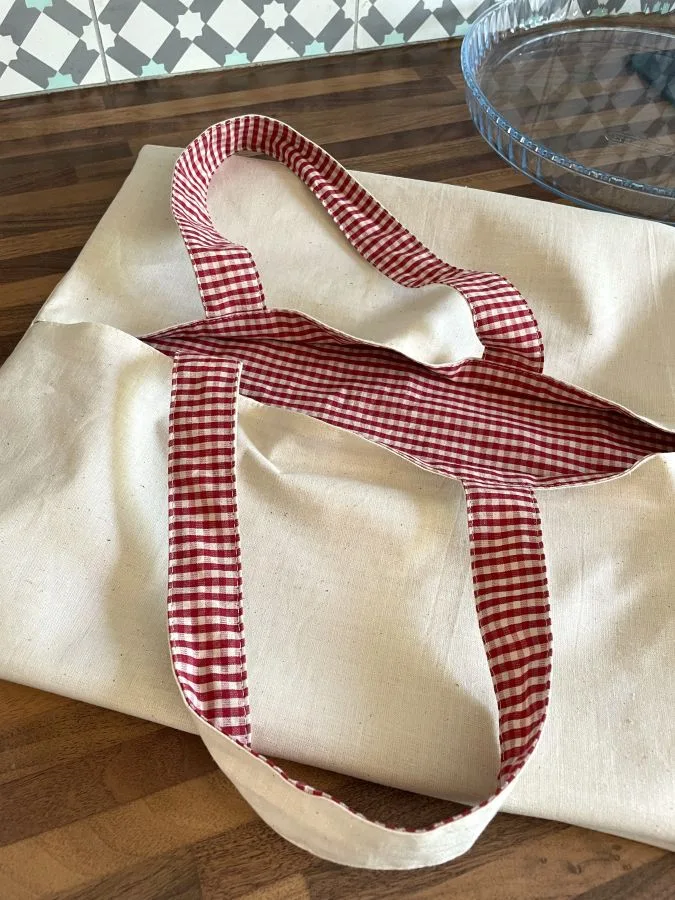 Sac à tarte mini vichy rouge – Image 5