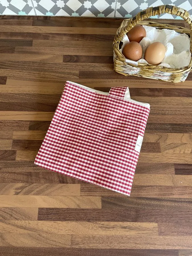 Sac à tarte mini vichy rouge – Image 3