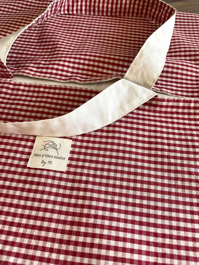 Sac à tarte mini vichy rouge – Image 6