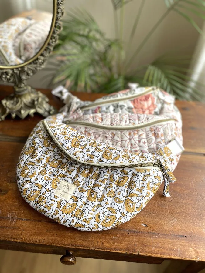 sac banane matelassé personnalisable