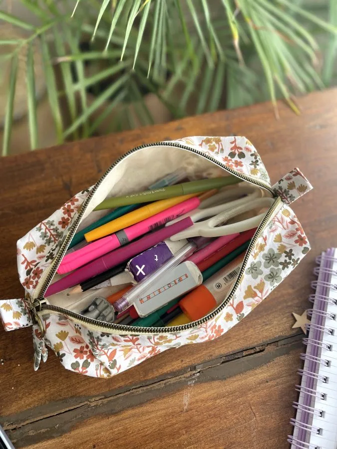 Trousse d'école fleurie Milly – Image 4