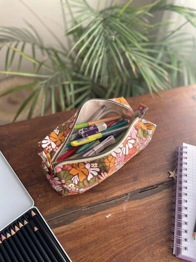 Trousse d'école fleurie tropicale – Image 5
