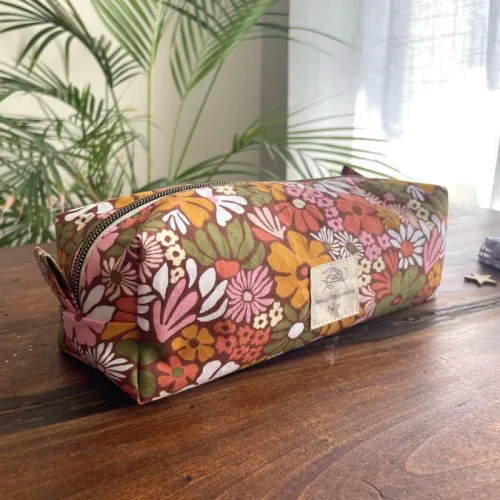 Trousse d’école fleurie tropicale