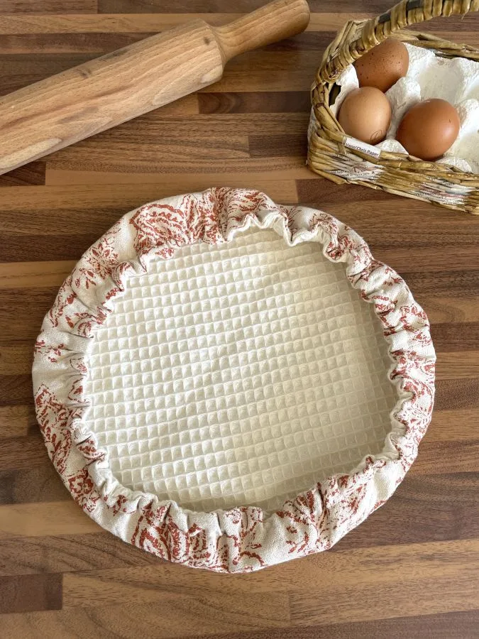 Charlotte coton couvre-plat aspect lin fleuri – Image 2