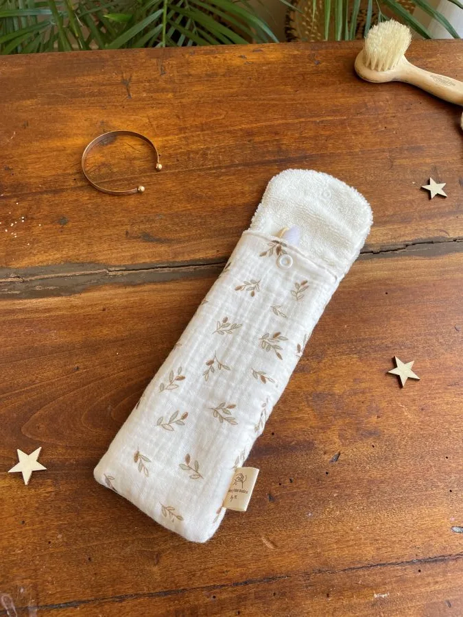 Pochette brosse à dents petites feuilles – Image 4