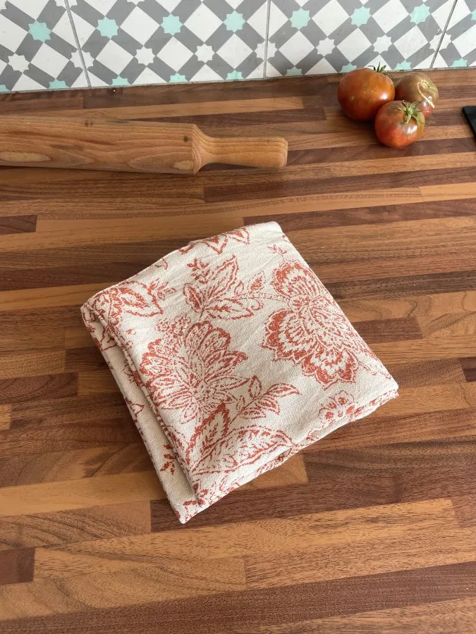 Sac à tarte coton tissé fleuri – Image 4