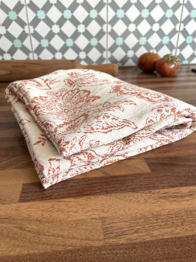 Sac à tarte coton tissé fleuri – Image 5