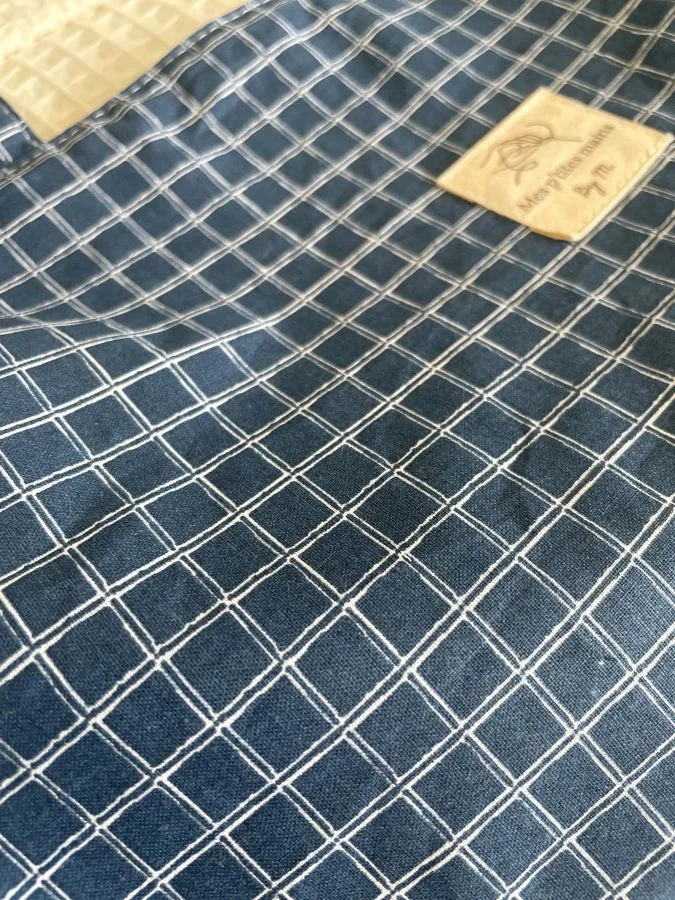 Sac à tarte carreaux bleus – Image 3