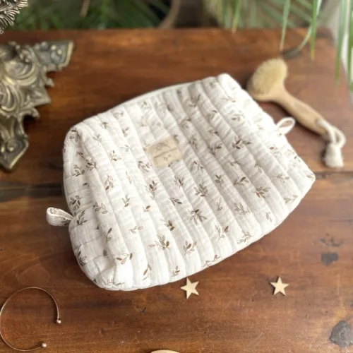 Trousse de toilette petites feuilles