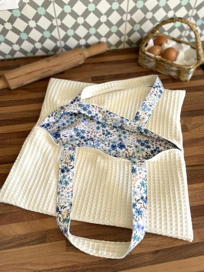 Sac à tarte Romane fleurs bleues – Image 5