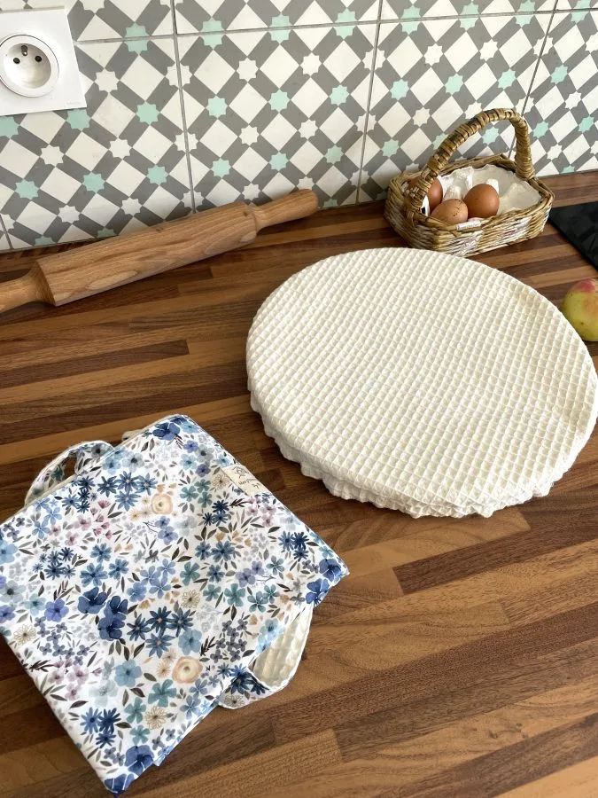 Sac à tarte Romane fleurs bleues – Image 6