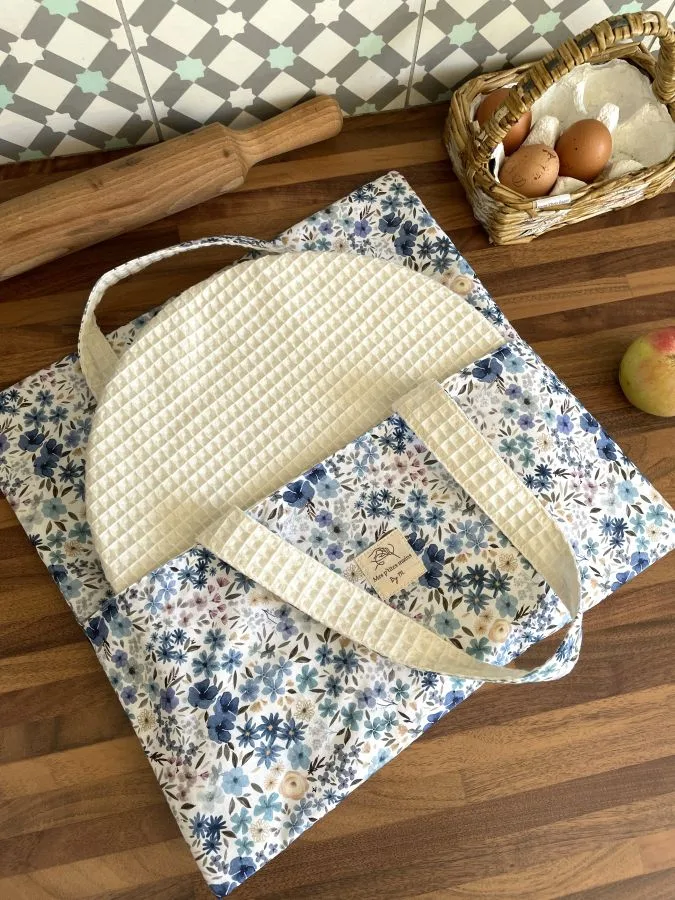Sac à tarte Romane fleurs bleues – Image 7